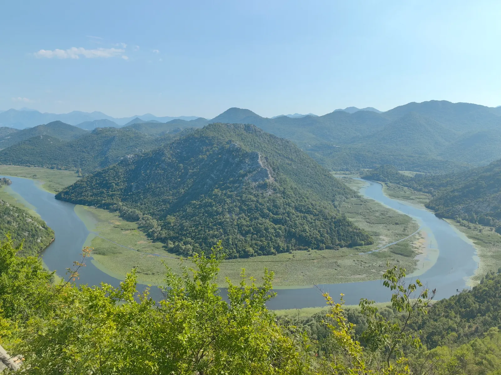 Pavlova Strana viewpoint over the Rijeka Crnojevića river bend