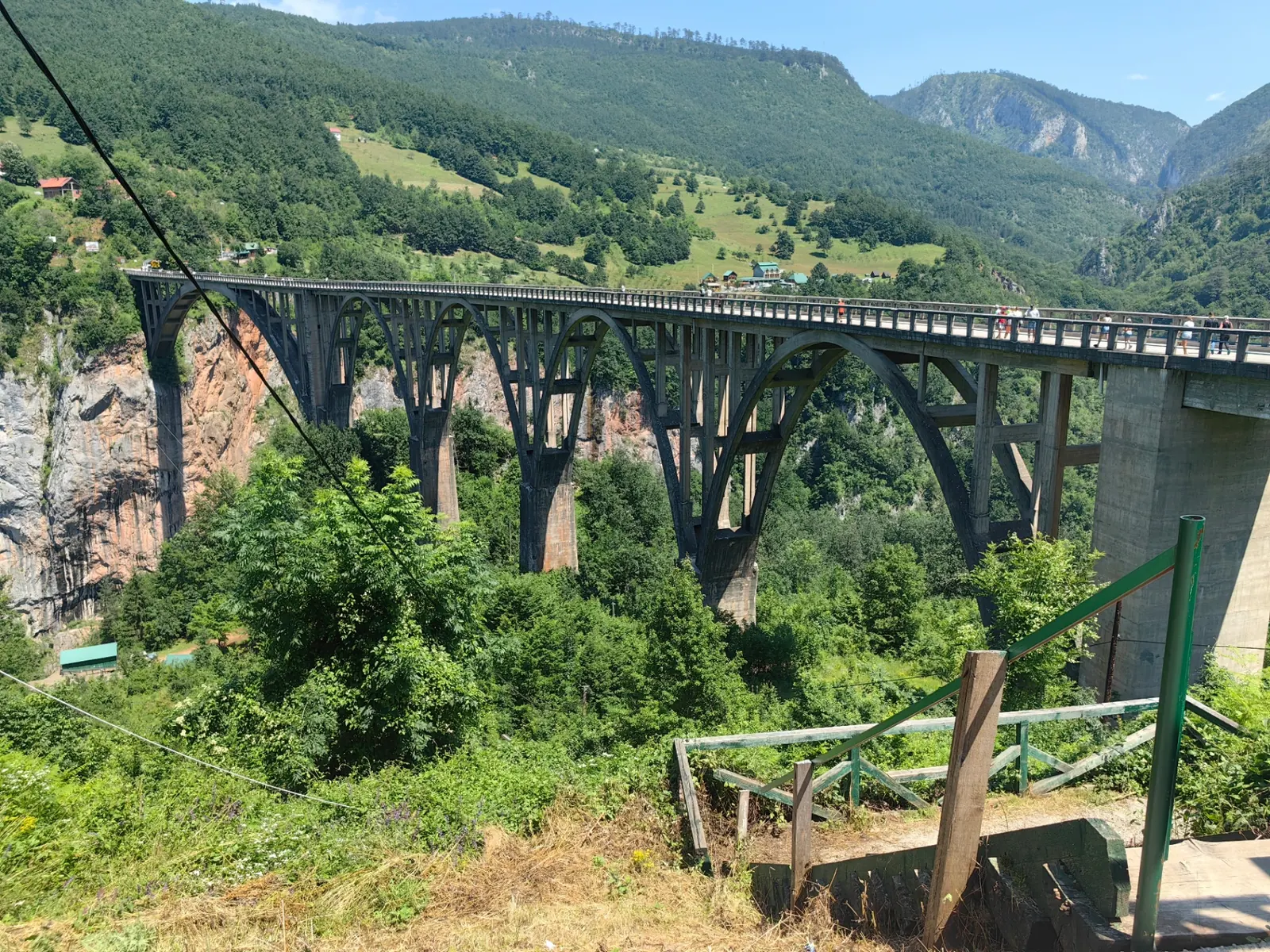 Đurđevića Tara Bridge over the canyon