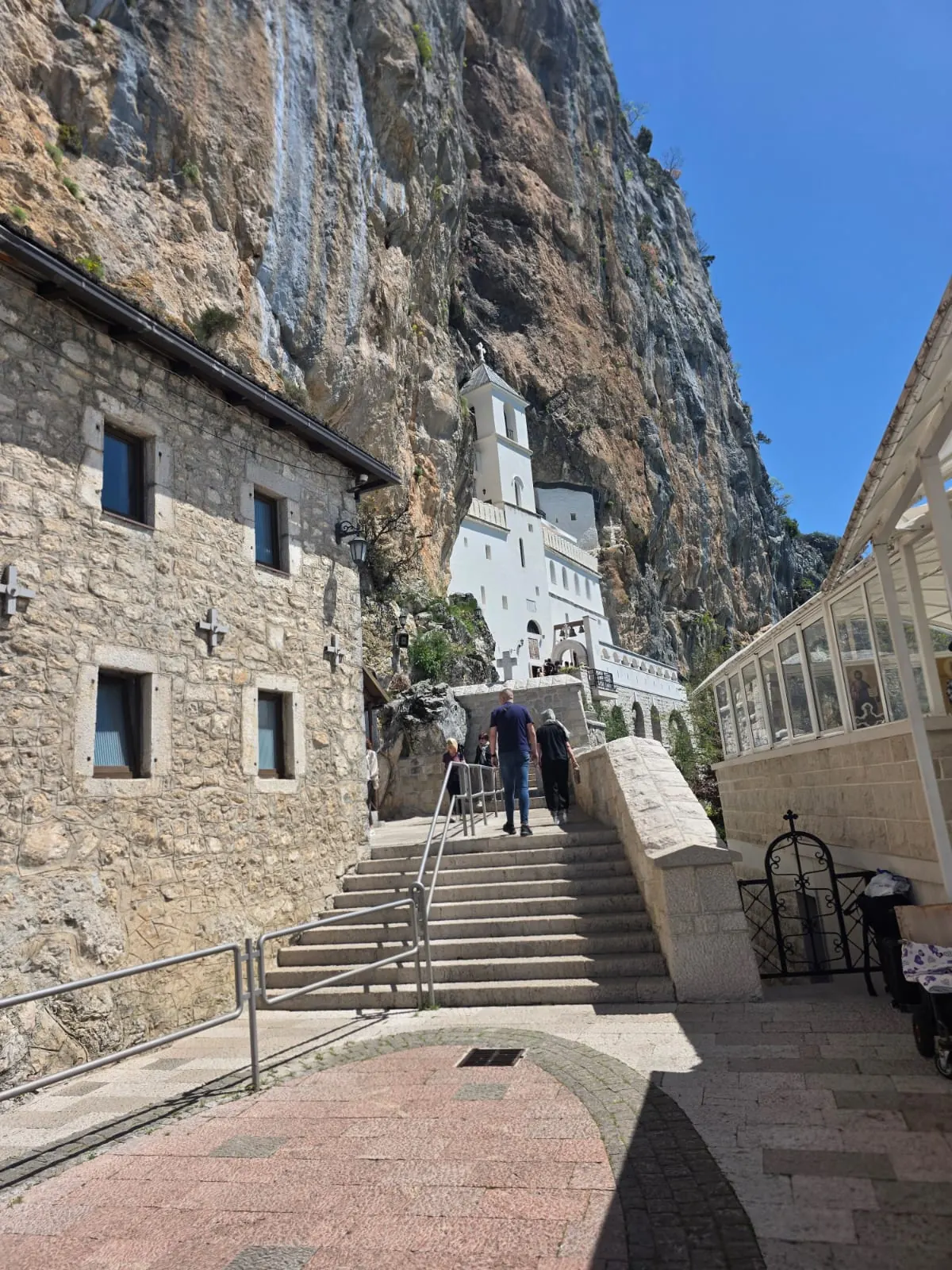 Ostrog Monastery in the cliffs